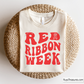 Red Ribbon Week Svg Png