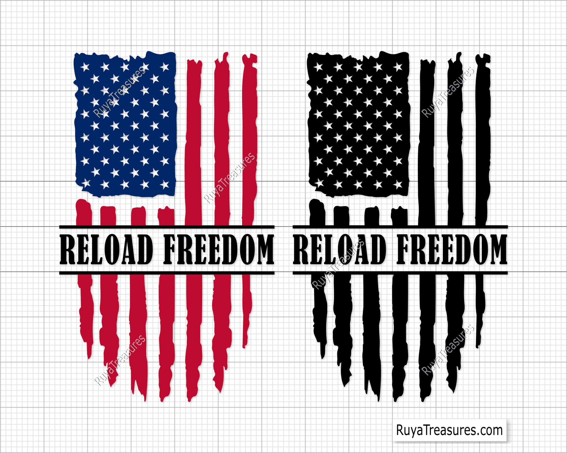 Gun Rights Flag Svg