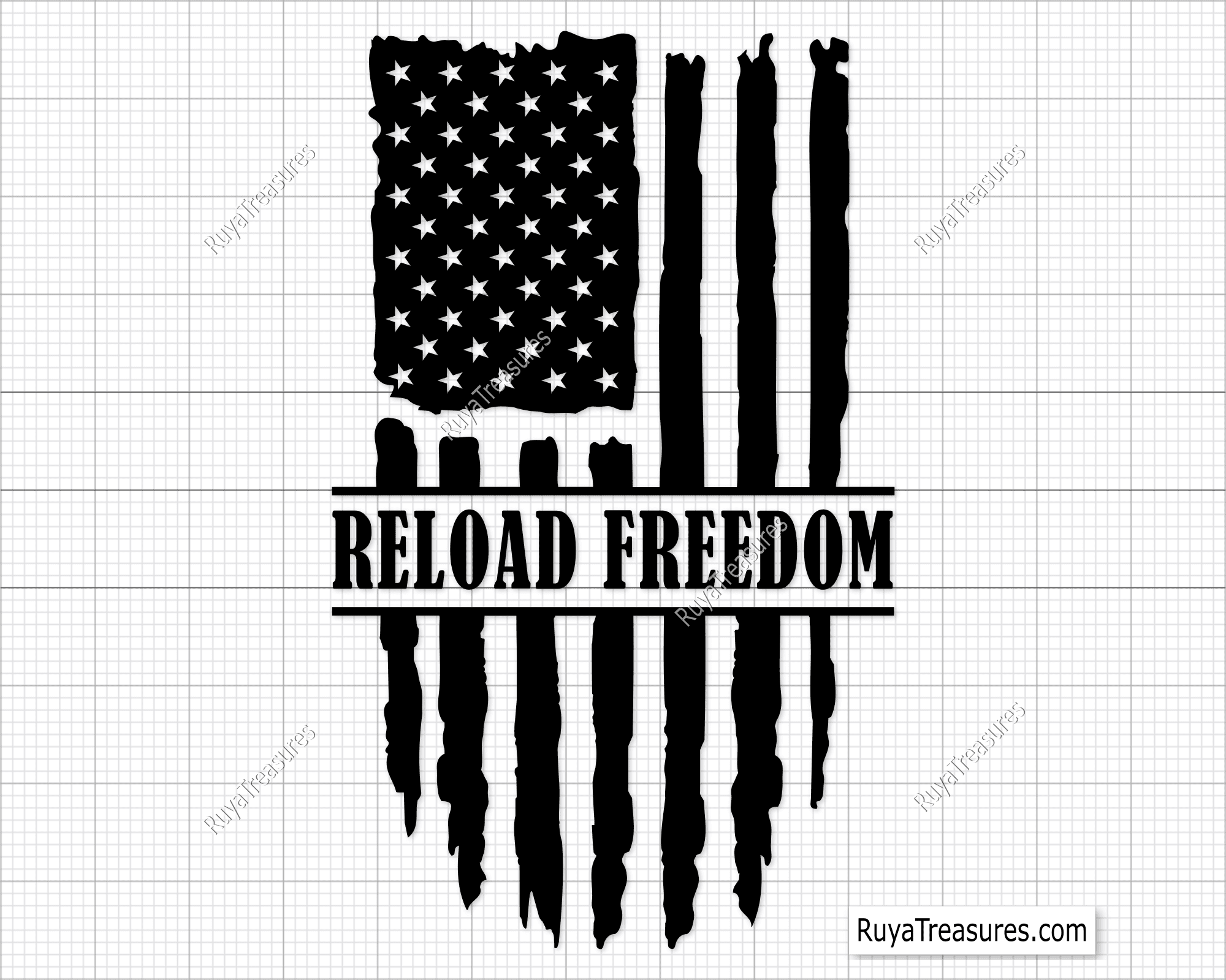 Gun Rights Flag Svg, Reload Freedom Svg, Gun Rights Svg, 2nd Amendment