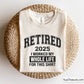Retired 2025 I Worked My Whole Life for This Shirt SVG PNG, a funny retirement design perfect for t-shirts, mugs, and gifts