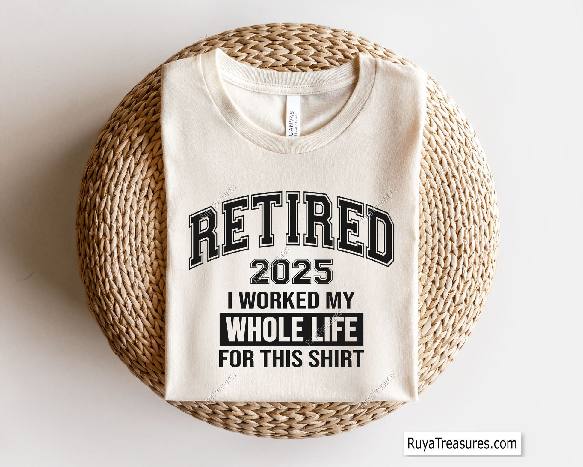 Retired 2025 I Worked My Whole Life for This Shirt SVG PNG, a funny retirement design perfect for t-shirts, mugs, and gifts