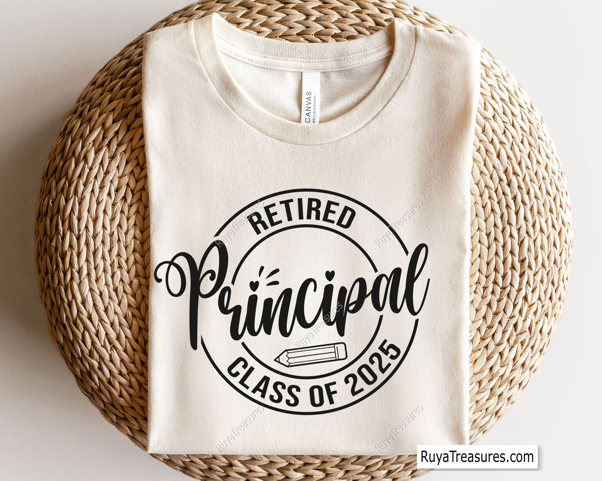 Retired Principal Class Of 2025 Svg Png design, perfect for retirement gifts and celebration projects