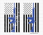 Rifle Flag Svg