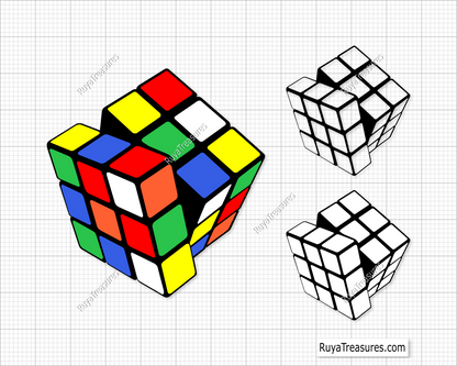 Rubik's cube svg