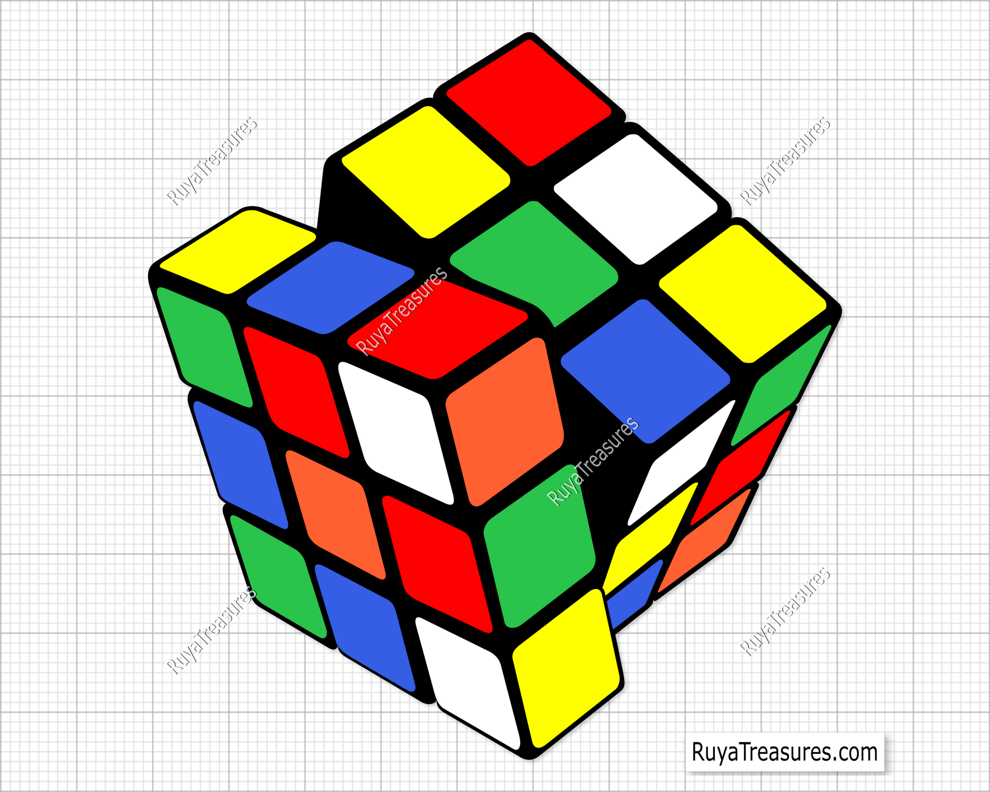 Rubik's cube svg
