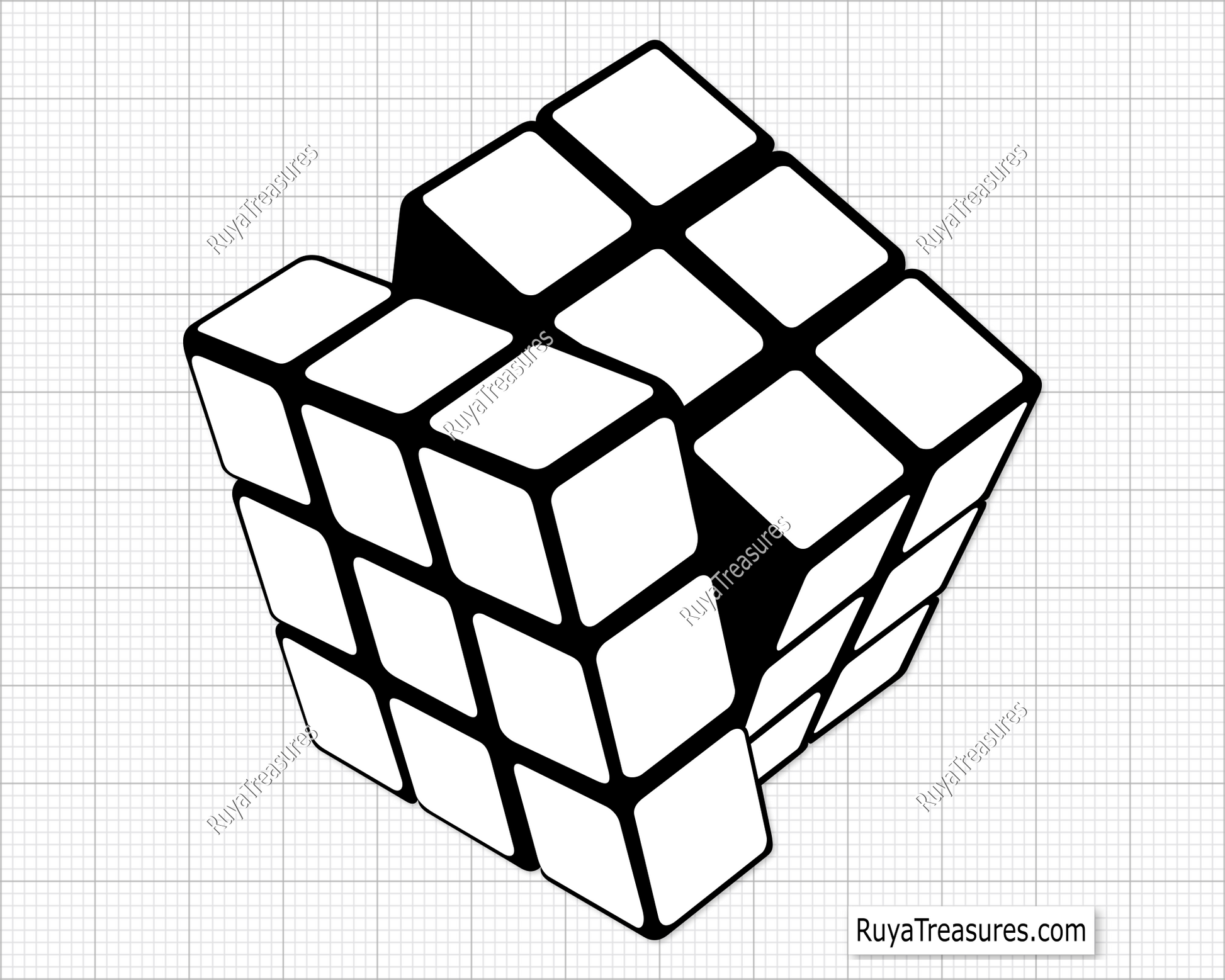 Rubik's cube svg