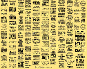 Funny Quotes Svg Bundle