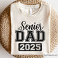 Senior Dad 2025 Svg Png design, perfect for graduation shirts and celebration gifts