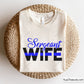 Sergeant Wife SVG design with a law enforcement theme, ideal for shirts, decals, and gifts for police spouses
