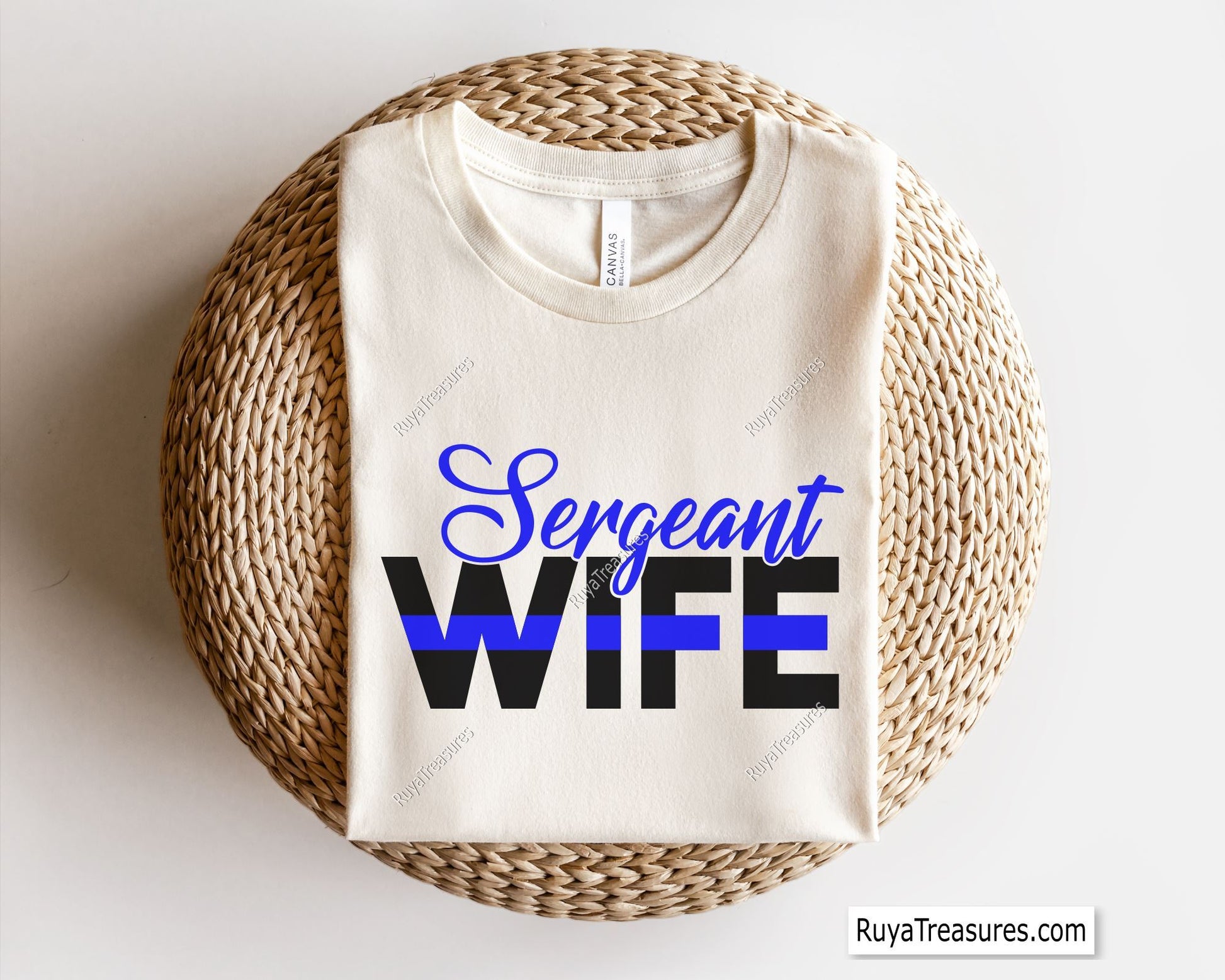 Sergeant Wife SVG design with a law enforcement theme, ideal for shirts, decals, and gifts for police spouses