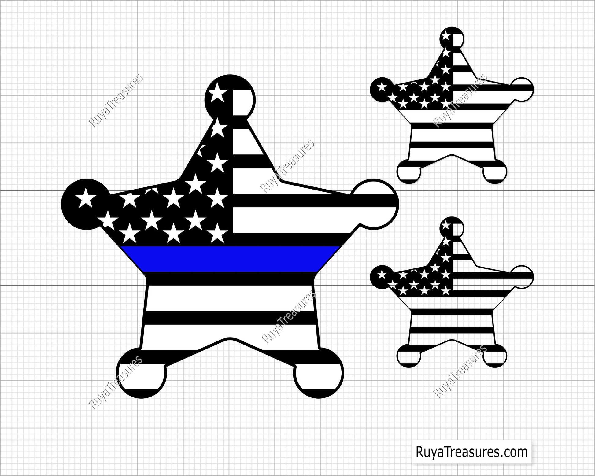 Sheriff badge svg
