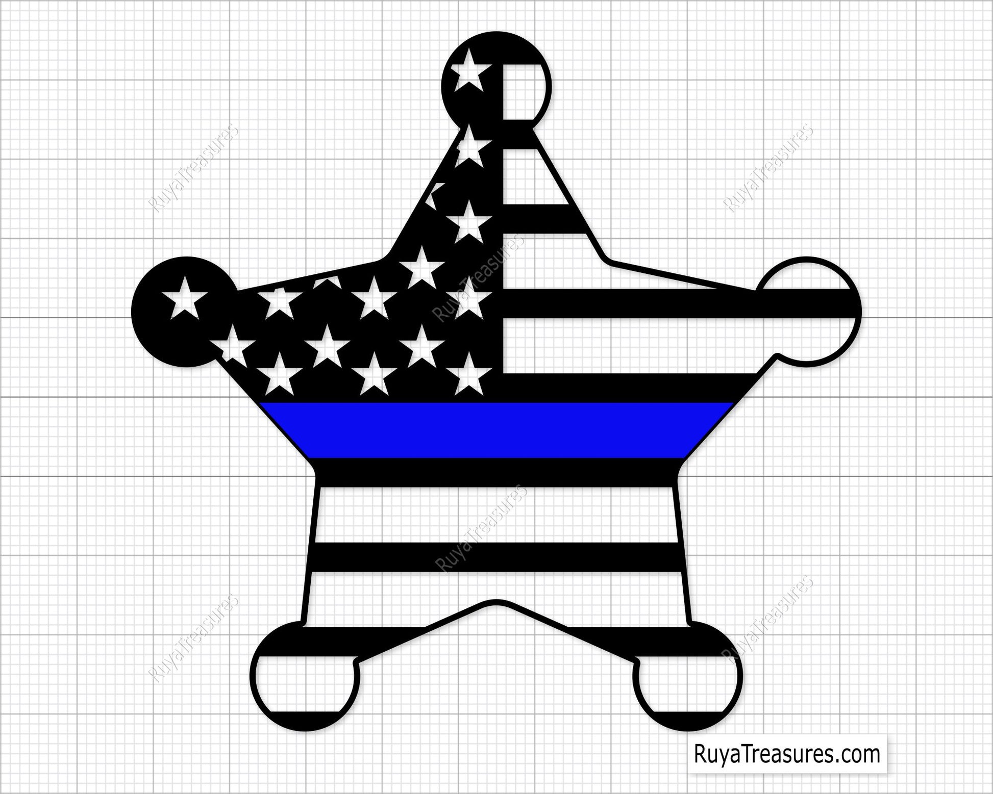 Sheriff badge svg