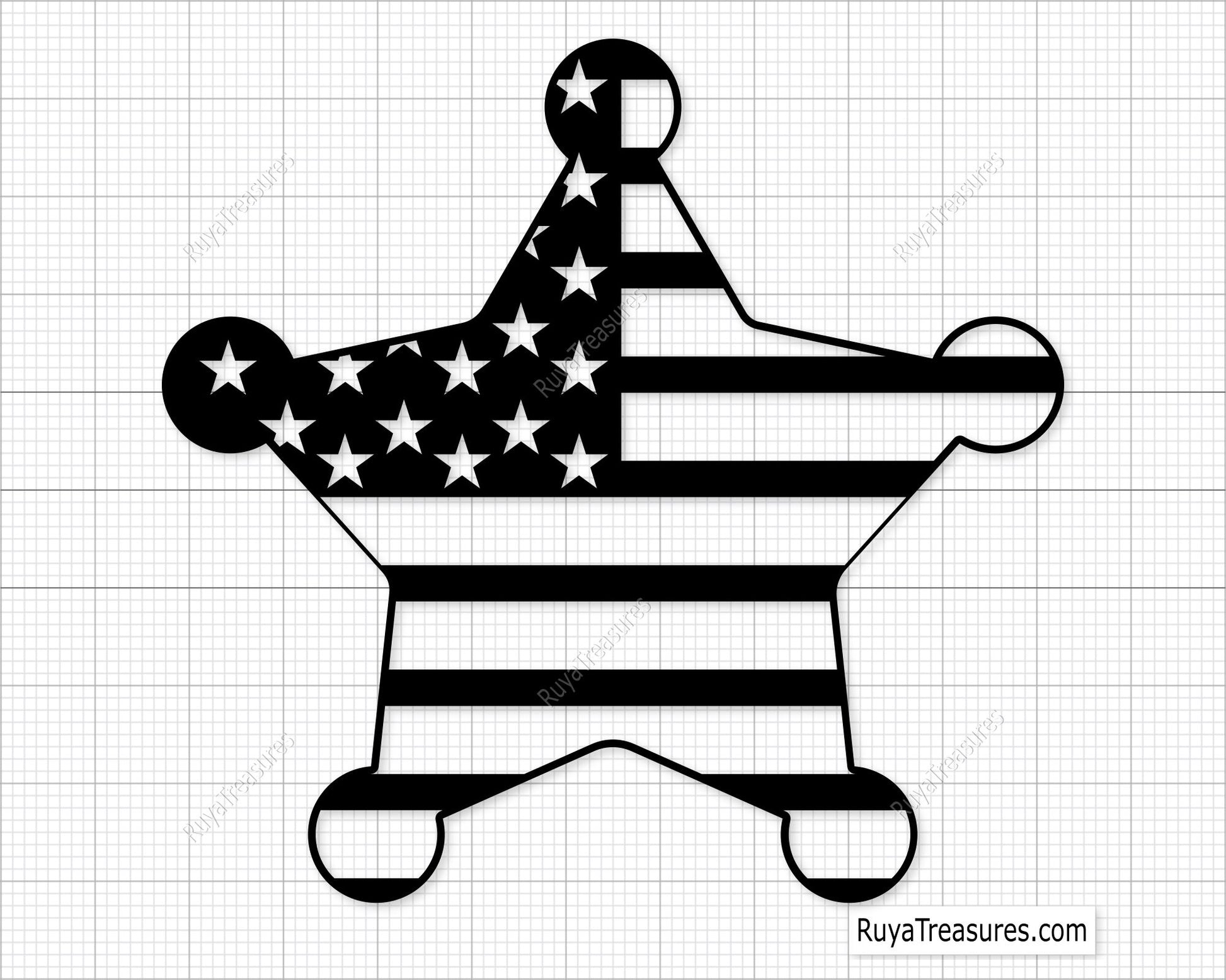 Sheriff badge svg