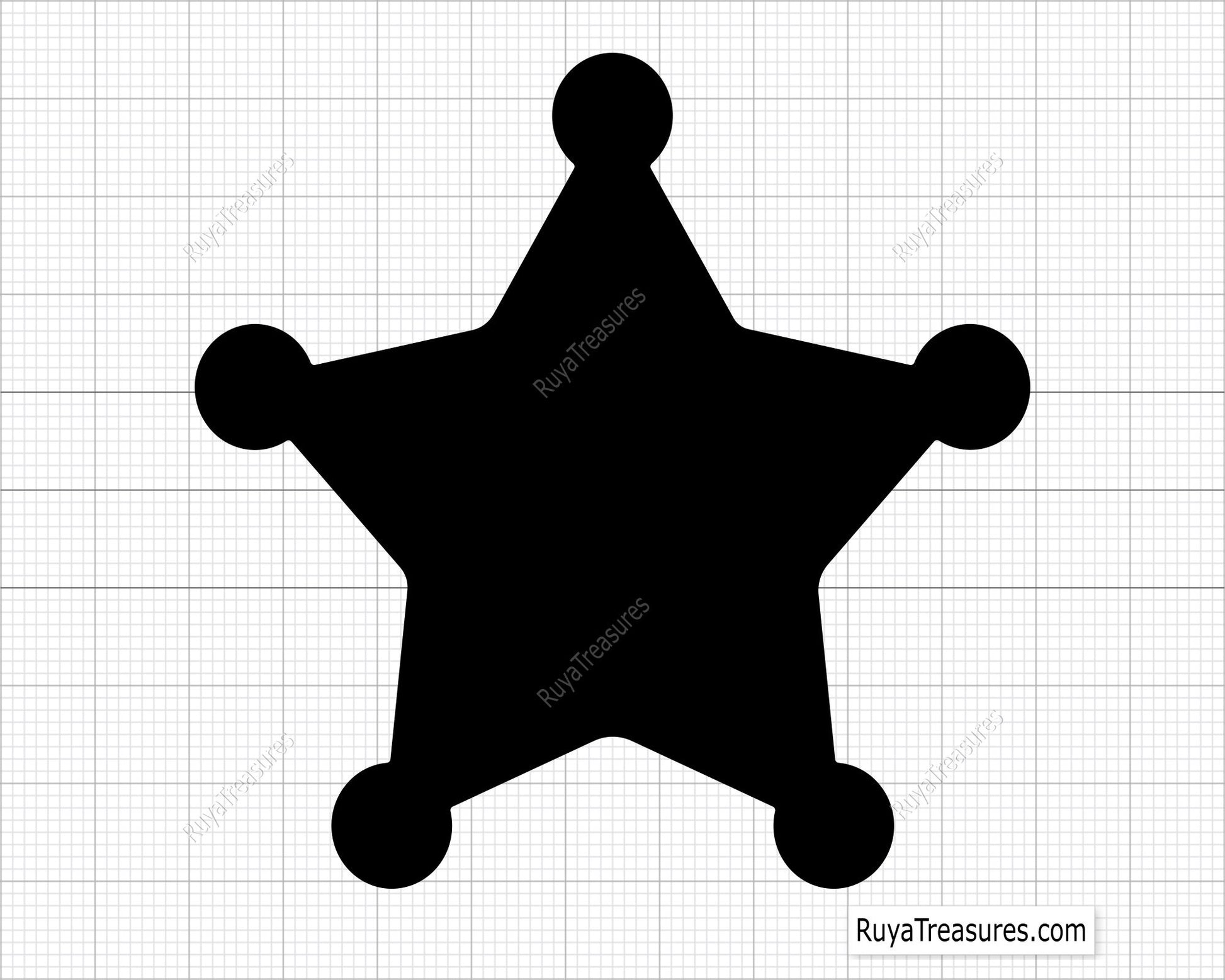 Sheriff badge svg