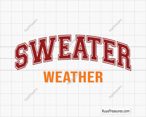 Sweater Weather Svg