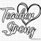 Teacher Strong svg