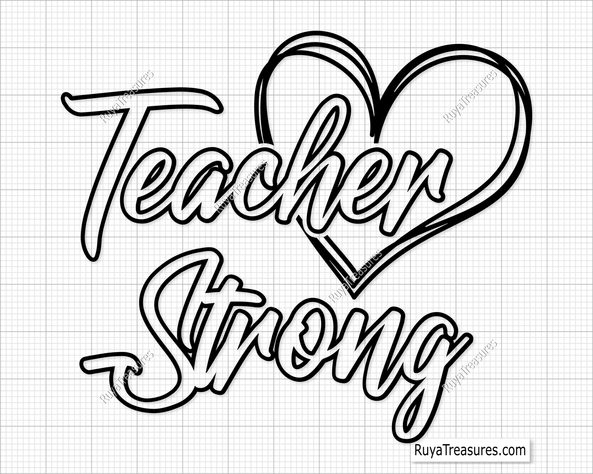 Teacher Strong svg
