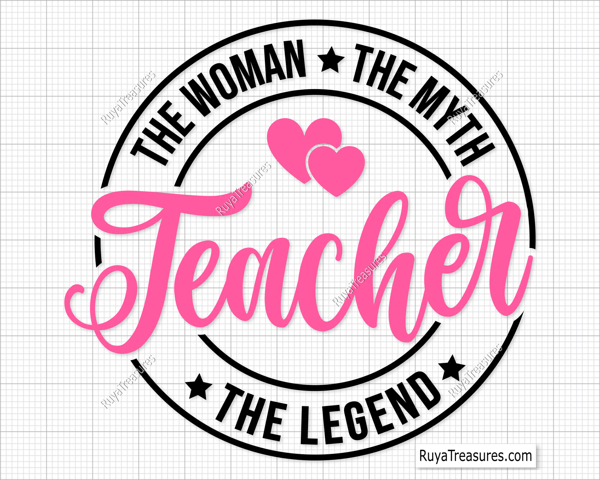 Teacher The Woman The Myth The Legend svg
