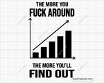 The More You Fuck Around, The More You'll Find Out Svg