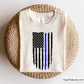 Thin Blue Line Badge Flag Svg