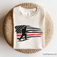 firefighter silhouette usa flag thin red line design for shirts decals and gifts