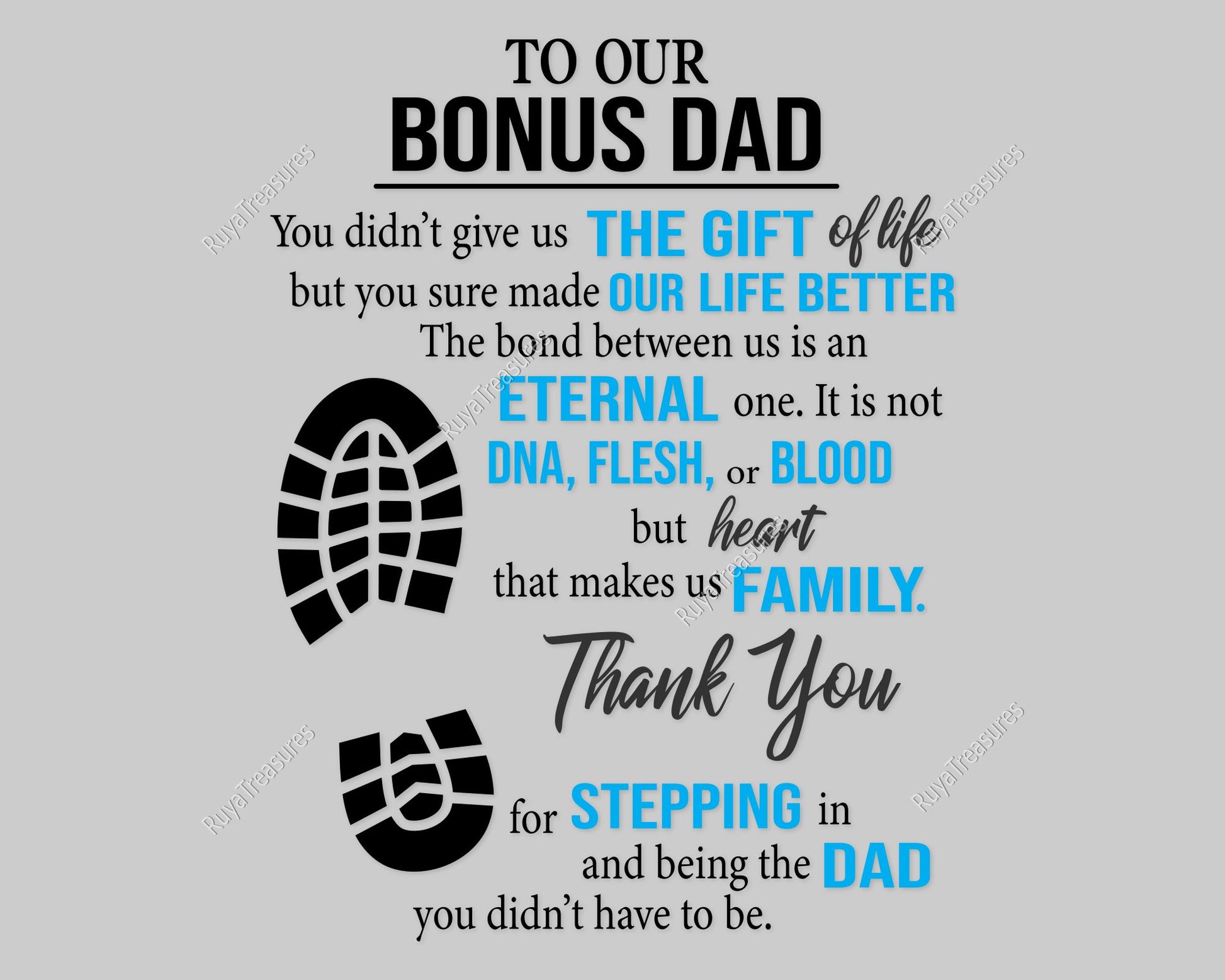 To Our Bonus Dad Quotes svg