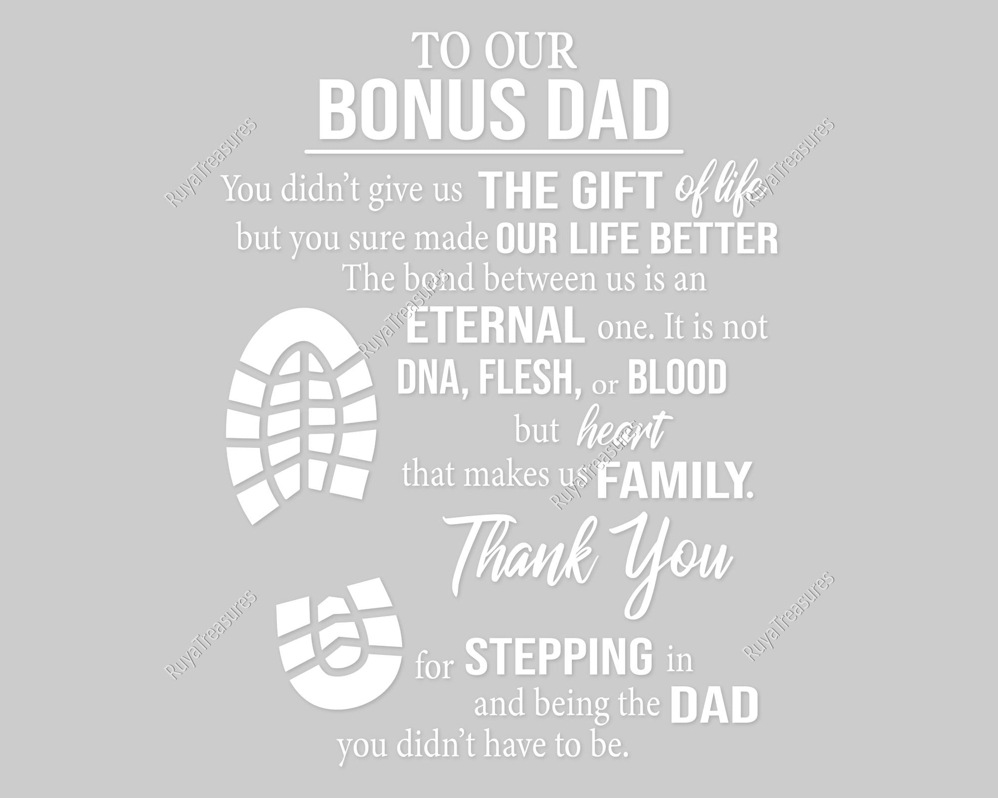 To Our Bonus Dad Quotes svg