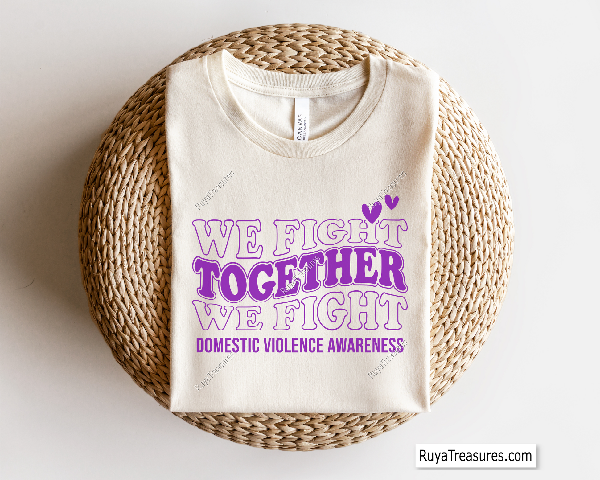 Together We Fight  Domestic violence awareness svg