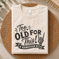 Playful quote artwork with bold lettering, script typography, skeleton hand illustration and decorative banner in a clean black design.