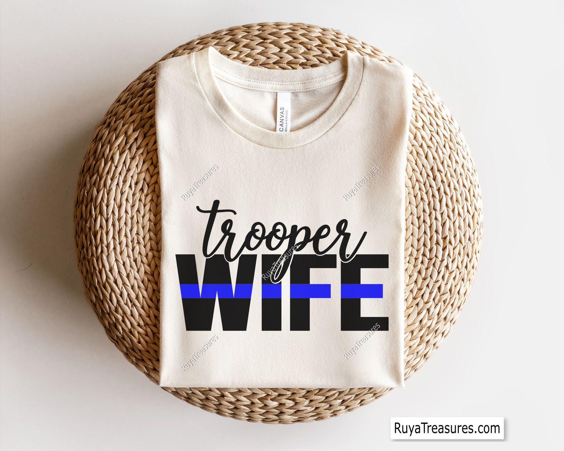Trooper Wife SVG design with a law enforcement theme, ideal for shirts, decals, and gifts for police spouses