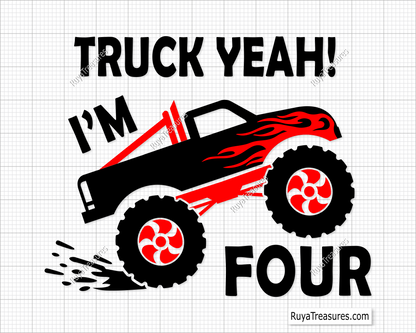 Truck Yeah I Am 4 Svg
