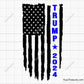 Trump 2024 Back the Blue Svg