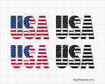 USA American Flag Svg Png