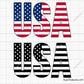 USA American Flag Svg Png
