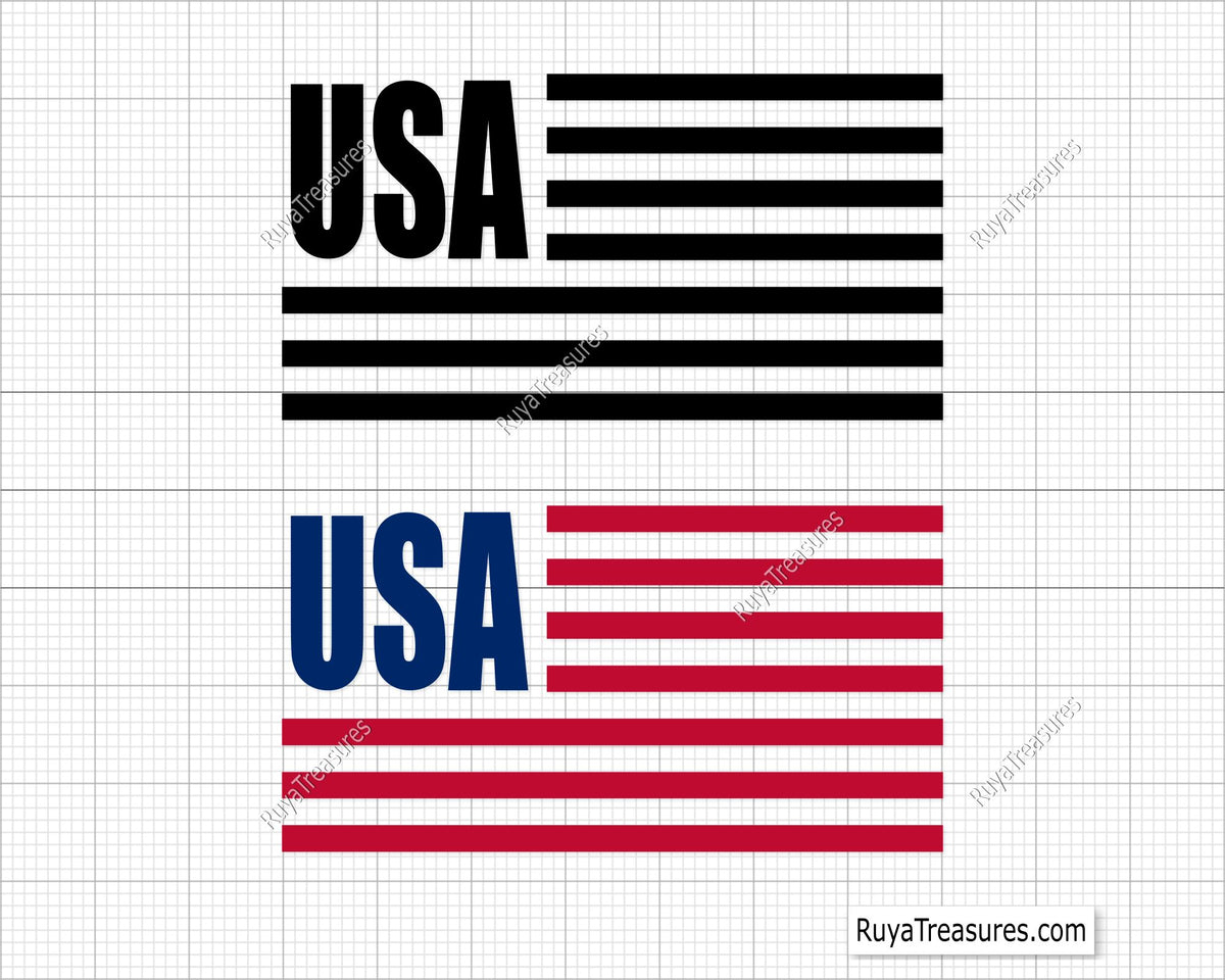 Usa American Flag Svg Png