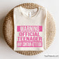 Warning Official Teenager May Contain Attitude svg