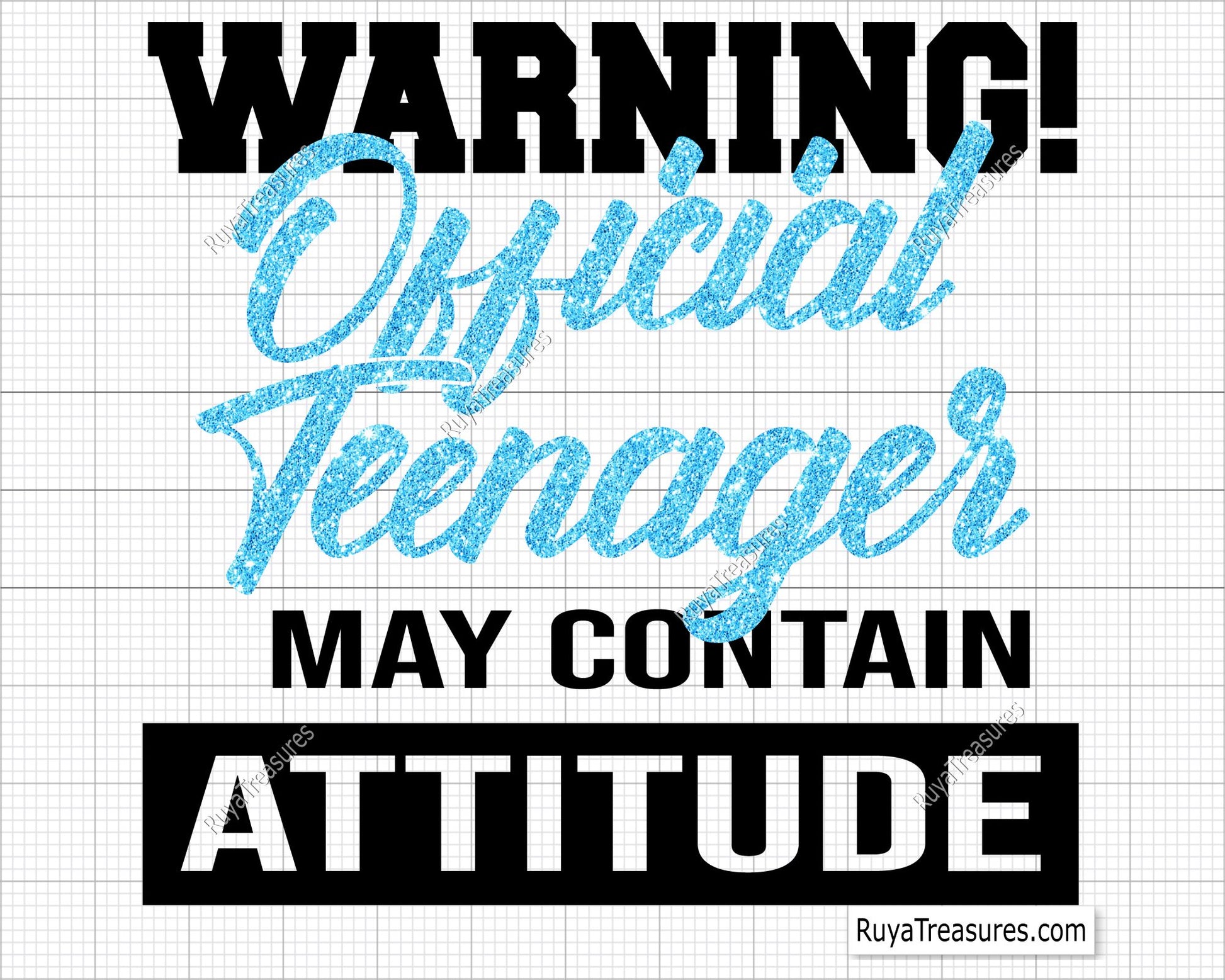 Warning Official Teenager svg