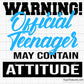 Warning Official Teenager svg