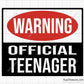 Warning Official Teenager svg
