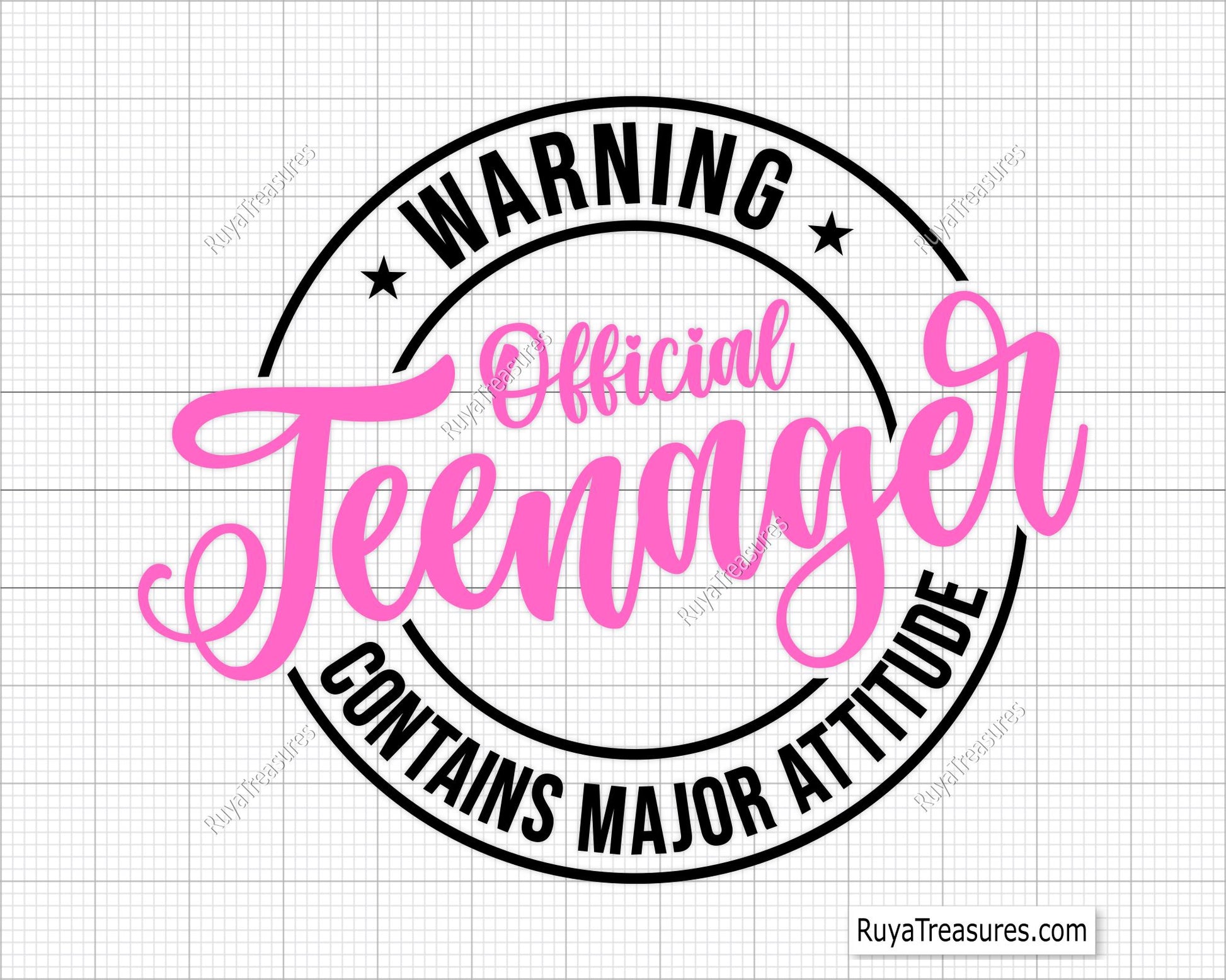 Warning Official Teenager svg 