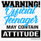 Warning Official Teenager svg