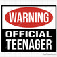 Warning Official Teenager svg