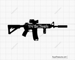 We The People AR15 Svg