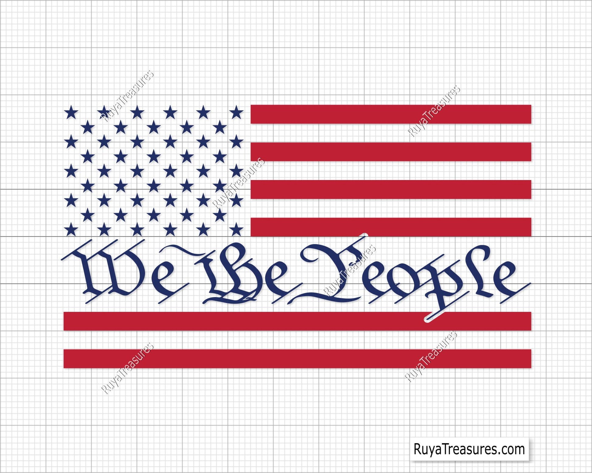 We The People Flag Svg