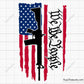 We The People Flag with AR-15 Gun Svg