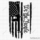 We The People Flag with AR-15 Gun Svg