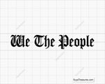 We The People Svg