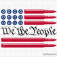 We the People Bullet Flag Svg
