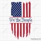 We the People Distressed Flag Svg