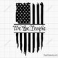 We the People Distressed Flag Svg